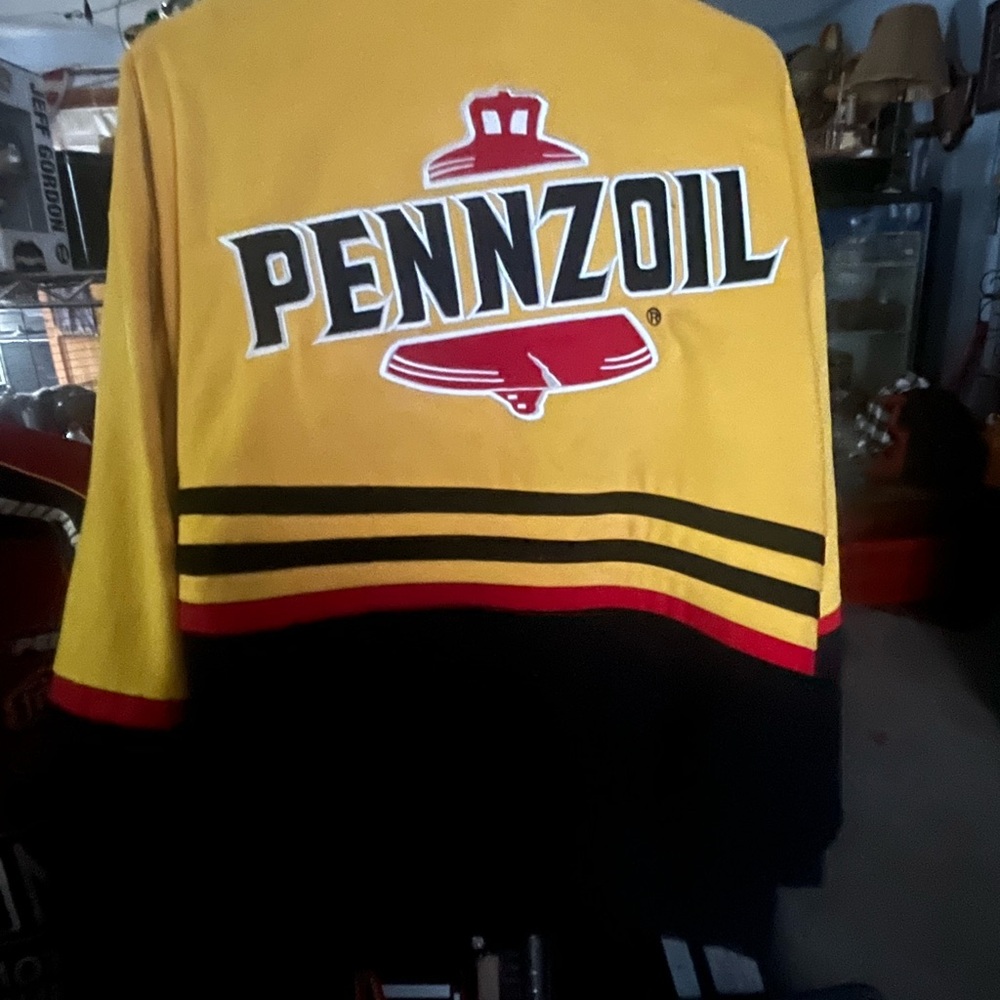 Pennzoil Logo Patchwork Pullover - Yellow & Black